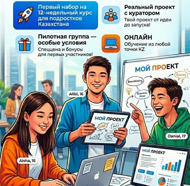 курс "мой проект" для подростков 12-17 лет