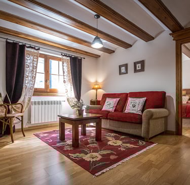 Sala 2 Casa rural Posets Benasque by Pichuana