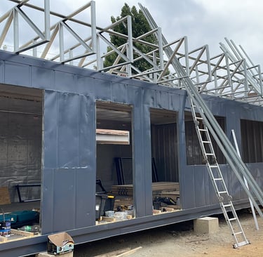 Construcción modular de escuela con contenedores de 40 pies en la V Región - Ciavatt