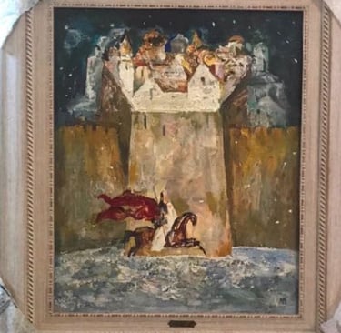 pintura de maría plakhova sobre un cuento ruso