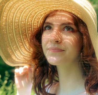 High school senior portrait at golden hour in crockett park, midland, Virginia