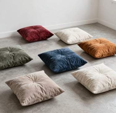 Close-up of a beautifully stitched curtain hem with delicate floral patterns in soft pastel colors.