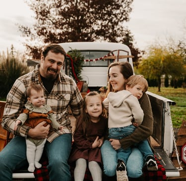 Family photo of owners 