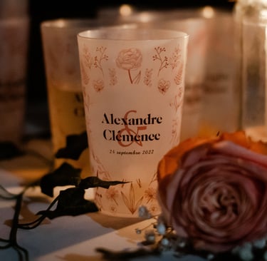 gobelet festif mariage personnalise var
