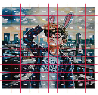 CD Wall Canvas Grid