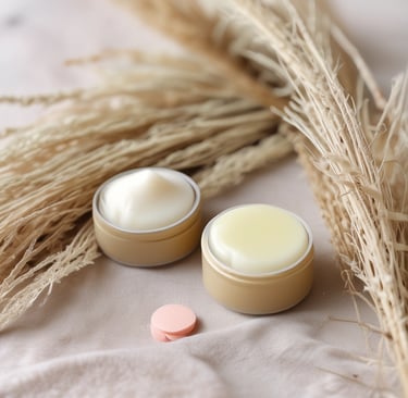 A soap bar sitting on top of a wooden table