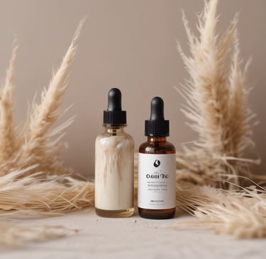 a white tube with a black label