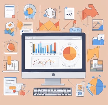 a close up of a computer screen with a blurry background