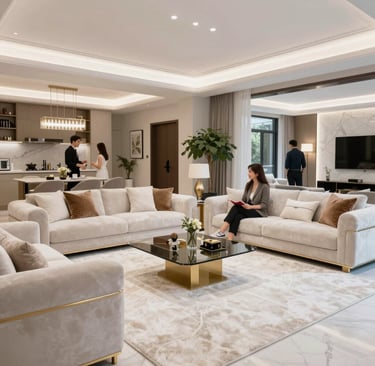 A professional cleaning specialist in a crisp black uniform delicately attending to fine details on a grand piano.