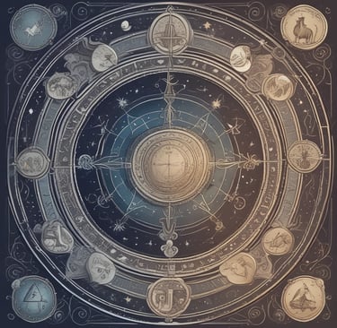 a golden cake with a heart on top of it