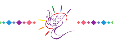 Phoenix with rainbows