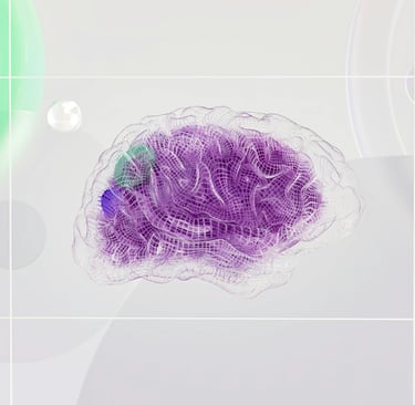 AI hallucination visualized as a distorted brain illustration