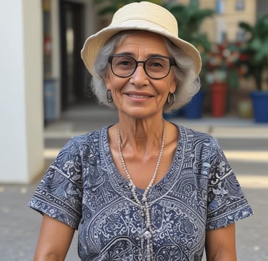 Portrait of a middle-aged man smiling confidently in a modern home office.