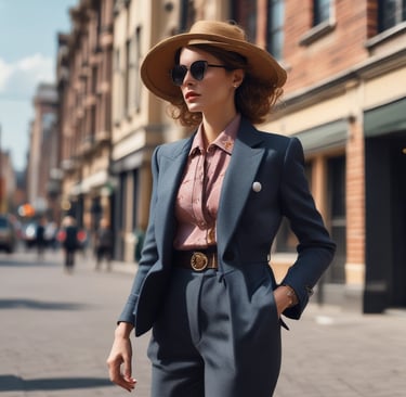 Portrait of a smiling professional woman in a modern office setting.