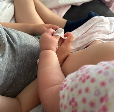 Siblings Holding Hands