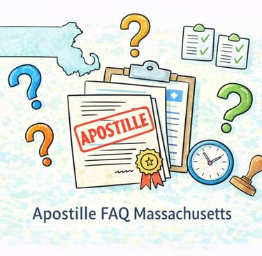 Frequently asked questions about apostille services in Massachusetts