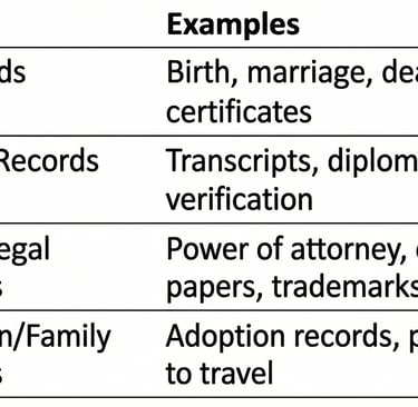 Adoption records, permission to travel