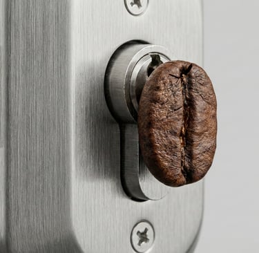 a close up of a door handle latched door handle