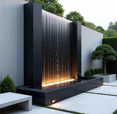 الشلالات الجدارية الخارجية 