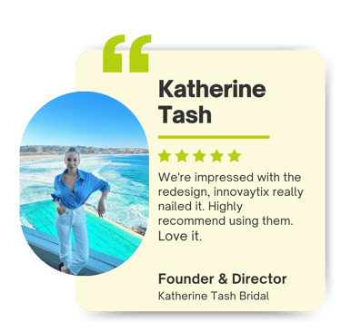 Katherine Tash Bridal partner logo for Innovaytix web design