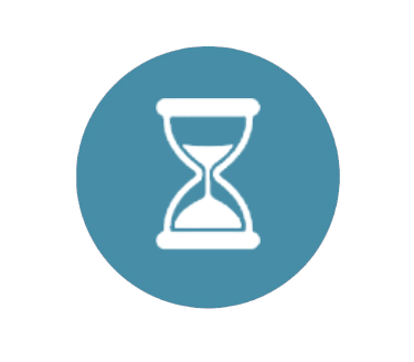 Hourglass icon symbolizing the passage of time and memory - PhotoMotion AI