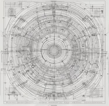 A high-contrast image of a modern, blacked-out financial district building at night.