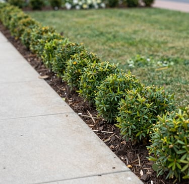 observational piece about how edging creates calm, structure, and easier maintenance.