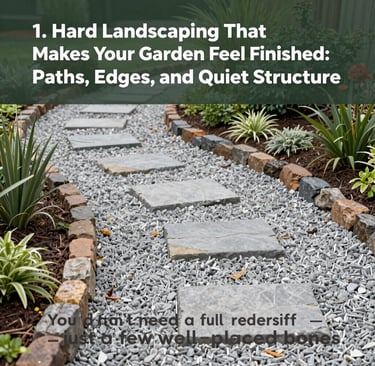 Hard Landscaping That Makes Your Garden Feel Finished: Paths, Edges, and Quiet Structure