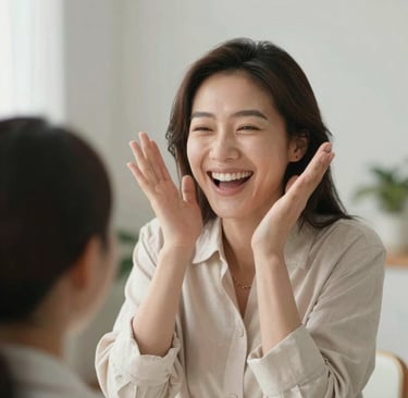 A happy homeowner shaking hands with a repair professional outside their house.