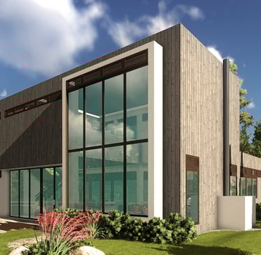 Fachada em madeira Casa Atlêntica em Punta del Este Uruguai