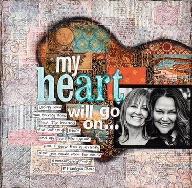 Mixed media art with Allison Orthner and Christy Riopel