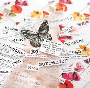 Mixed media art with Allison Orthner