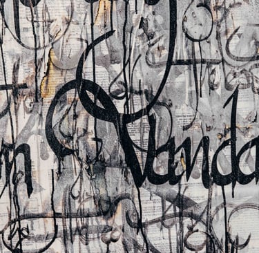 East London Vandals — Kende calligraffiti blackletter writing urban wall texture