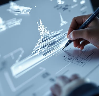 Superyacht exterior design concept by naval architects and design studio