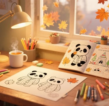 Calm & Cozy™ Coloring Book Panda Banner 2