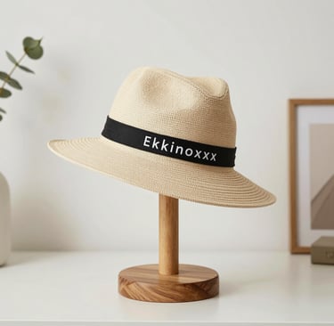 chapeau élégant posé sur un support pour préserver sa forme