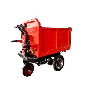 Heavy duty electric freight tricycle for construction sites