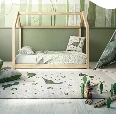 vloerkleed kinderkamer dino