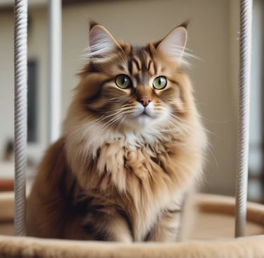 Close-up of soft pet beds arranged in a cozy corner with blankets.