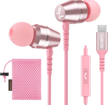 LUDOS OMNITONE USB C Headphones for iPhone 17 16 15 Pro Max Plus Air iPad Pro, 5 Years Warranty, USB