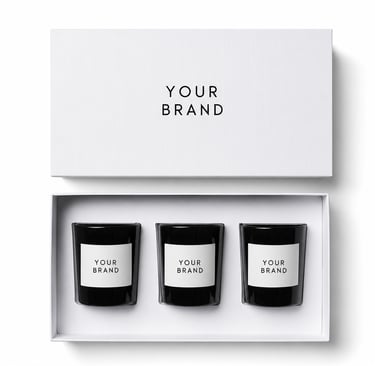 Caja de Regalo para Set de Velas Personalizada