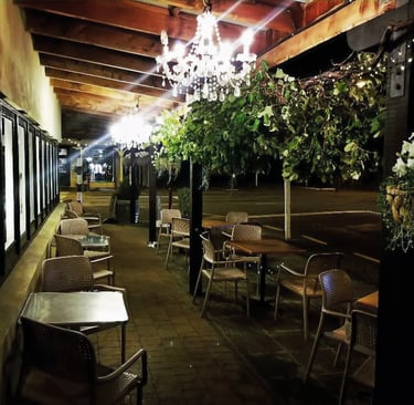 Beautiful photo of evening patio at Tonic Bar & Bistro