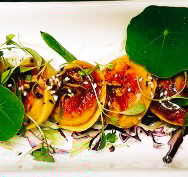 Vinyard fresh tapas style plated dish at Tonic Bar & Bistro