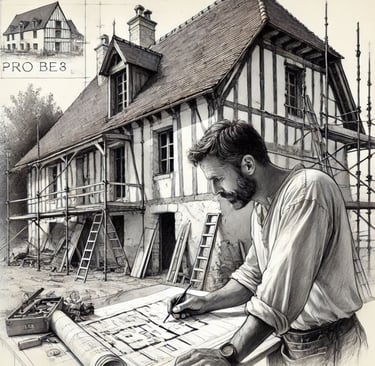 Nicu  pe santier in Franta cu un  Proiect structura de rezistenta