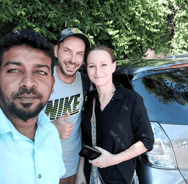 Reliable Colombo Airport taxi service by Nobel Island Tours with modern vehicle