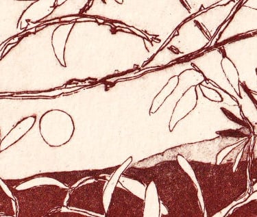 l'amandulu, gravure à l'eau forte - Alex Corkish