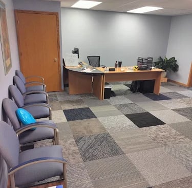 Reception area at Resolve Chiropractic in Brookfield WI