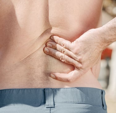 Lower back pain following a car accident injury