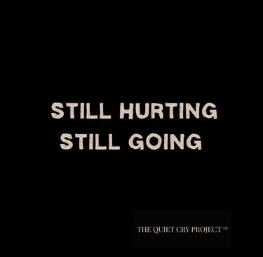 grief hurting still going the quiet cry project