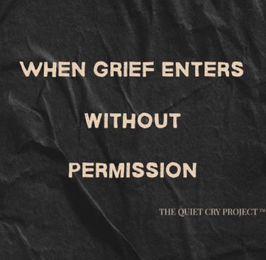 grief support the quiet cry project